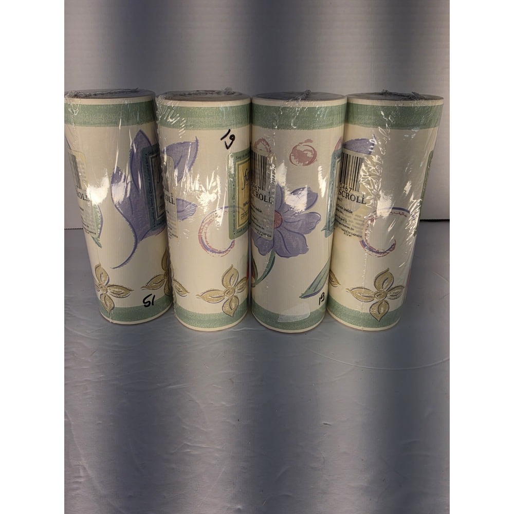 Favorite Things Painted Scroll Wall Border Lot of 4 Rolls #7050467 New Sealed - Picture 7 of 9